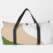Einfache Waves - Weiß, Sand und Palmgrün Duffle Bag (Rückseite)