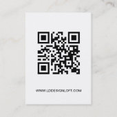 Einfache Website für große Logos Soziale Symbole B Visitenkarte (Rückseite)