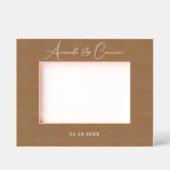 Einfache Wedding Monogram Laser Etched Picture Fra Geätzte Rahmen (Vorderseite)