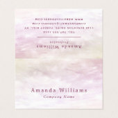 Einfache weiche Cloud, moderne Doppeltreue Visitenkarten (Außenseite Aufgefaltet)