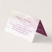 Einfache weiche Cloud, moderne Doppeltreue Visitenkarten (Rückseite)