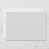 Einfache weiche graue Typografie Save the Date Einladung (Rückseite)