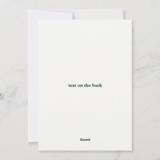 Einfache Weihnachten (Rückseite)