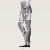 Einfache Weihnachten: Abstraktes Baummuster Leggings (Links)