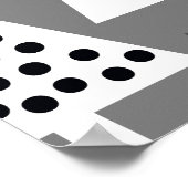 Einfache Weihnachten: Abstraktes Baummuster Poster (Ecke)