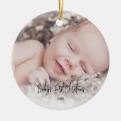 Einfache Weihnachten des Babys Keramik Ornament (Vorne)