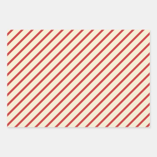 Einfache Weihnachten Diagonal Strip Olive Green & Geschenkpapier Set (Vorderseite 3)