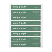 Einfache Weihnachten - Fröhliche und helle Rücksen (Bogen)