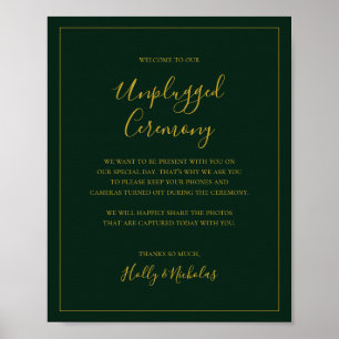 Einfache Weihnachten Green Unplugony Zeremony Si Poster