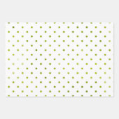 Einfache Weihnachten Grüne Streifen Wasserfarbe Mo Geschenkpapier Set (Vorderseite 2)