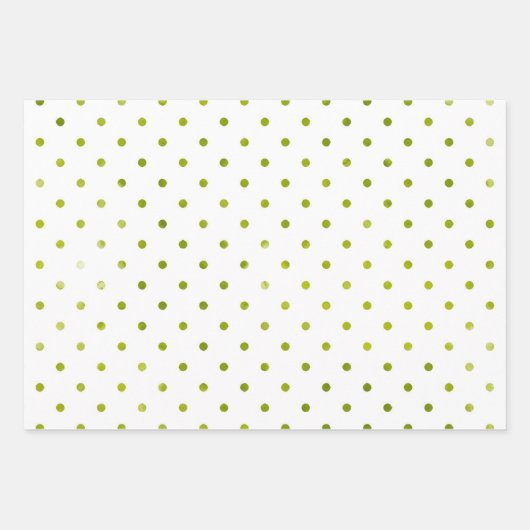 Einfache Weihnachten Grüne Streifen Wasserfarbe Mo Geschenkpapier Set (Vorderseite 2)