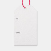 Einfache Weihnachten Holly & Greenery Geschenkanhänger (Rückseite)