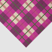 Einfache Weihnachten Kariert rosa Lila geprüft Seidenpapier (Detail)