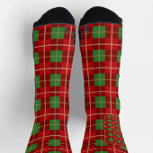 Einfache Weihnachten Kariert rot und grün kariert Socken (Oben)