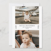 Einfache Weihnachten Minimalistisch 2 Foto Urlaubs (Vorderseite)