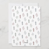 Einfache Weihnachten Minimalistisch 2 Foto Urlaubs (Rückseite)