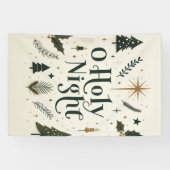 Einfache Weihnachten O Heilige Nacht Banner (Horizontal)