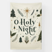 Einfache Weihnachten O Heilige Nacht Banner (Vertikal)