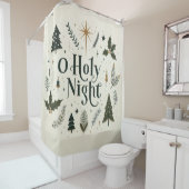 Einfache Weihnachten O Heilige Nacht Duschvorhang (Beispiel)