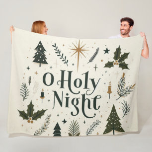 Einfache Weihnachten O Heilige Nacht Fleecedecke