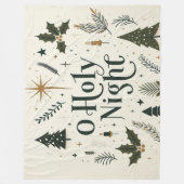 Einfache Weihnachten O Heilige Nacht Fleecedecke (Vorderseite)