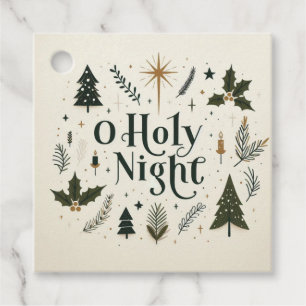 Einfache Weihnachten O Heilige Nacht Geschenkanhänger