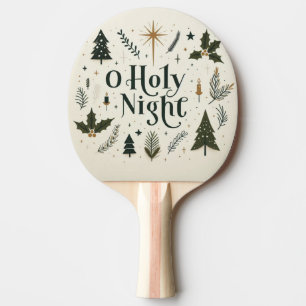 Einfache Weihnachten O Heilige Nacht Tischtennis Schläger