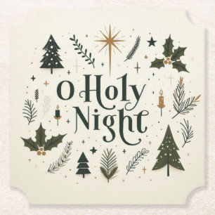 Einfache Weihnachten O Heilige Nacht Untersetzer