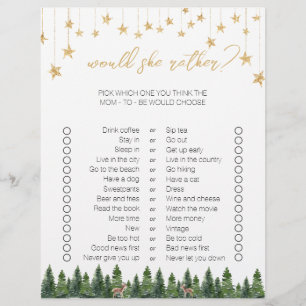 Einfache Weihnachten Zwei-seitige Bingo Baby Showe