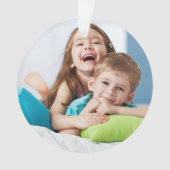 Einfache Weihnachts-Benutzerdefinierte Texte Moder Ornament (Vorderseite)