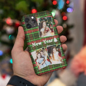 Einfache Weihnachts Foto Collage iPhone Case
