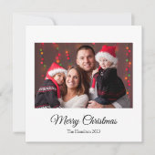 Einfache Weihnachts-Foto Gruß Weihnachtskarte Feiertagskarte (Vorderseite)