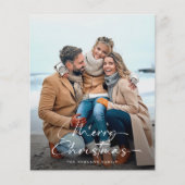 Einfache Weihnachts-Foto-Weihnachtskarte (Vorderseite)