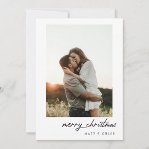 Einfache Weihnachts-Fotokarte Feiertagskarte