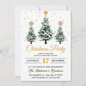 Einfache Weihnachts-Party Einladung (Vorderseite)