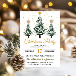 Einfache Weihnachts-Party Einladung