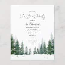 Einfache Weihnachts-Party-Einladungs-Menü