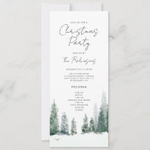 Einfache Weihnachts-Party-Einladungs-Menü
