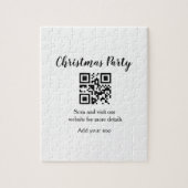 Einfache Weihnachts-Party-Website Strichcode QR Na Puzzle (Vertikal)