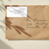 Einfache Weihnachts-Rücksendeadresse Adressaufkleber