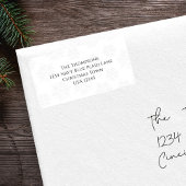 Einfache Weihnachts-Rücksendeadresse Adressaufkleber