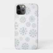 Einfache Weihnachts-Schneeflocken Muster iPhone X  Case-Mate iPhone Hülle (Rückseite)