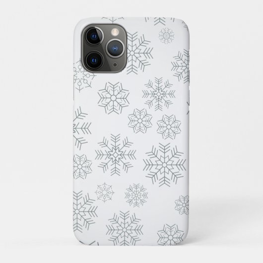 Einfache Weihnachts-Schneeflocken Muster iPhone X Case-Mate iPhone Hülle (Rückseite)
