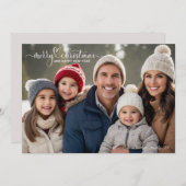 Einfache Weihnachts-Weihnachts-Weihnachtskarte für Dankeskarte (Vorne/Hinten)