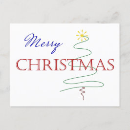 Einfache Weihnachts-Weihnachtskarte Feiertagspostkarte