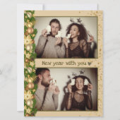 Einfache Weihnachtsbälle 2 Foto Urlaubskarte (Vorderseite)