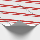 Einfache Weihnachtsbante Geschenkpapier (Ecke)