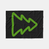 Einfache Weihnachtsbaum Fleecedecke (Vorderseite (Horizontal))