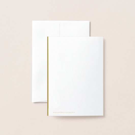 Einfache Weihnachtsbaum-Frohe Festtage Urlaub Folienkarte (Rückseite mit Umschlag)