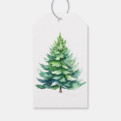 Einfache Weihnachtsbaum Geschenkanhänger (Rückseite)